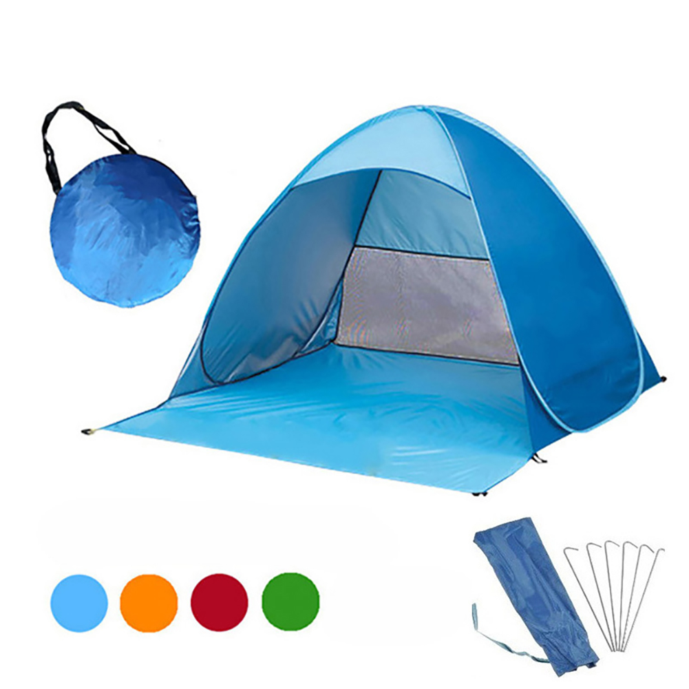 Cheap Goat Tents New Automatic Opening Beach Tent Sun Shelter UV protective Tent Shade Lightwight Pop Up Open For Outdoor Camping Fishing   